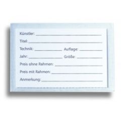 Label pocket and title card